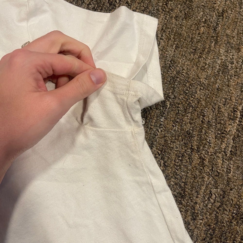 Reformation basic White T-Shirt woman’s size XL 100% cotton 90s Y2K - Picture 4 of 6